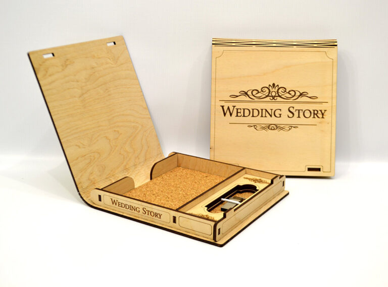 Casket For Wedding Story For Laser Cut Free Vector File