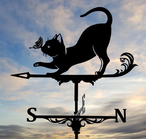 Cat Weather Vane Free DXF File