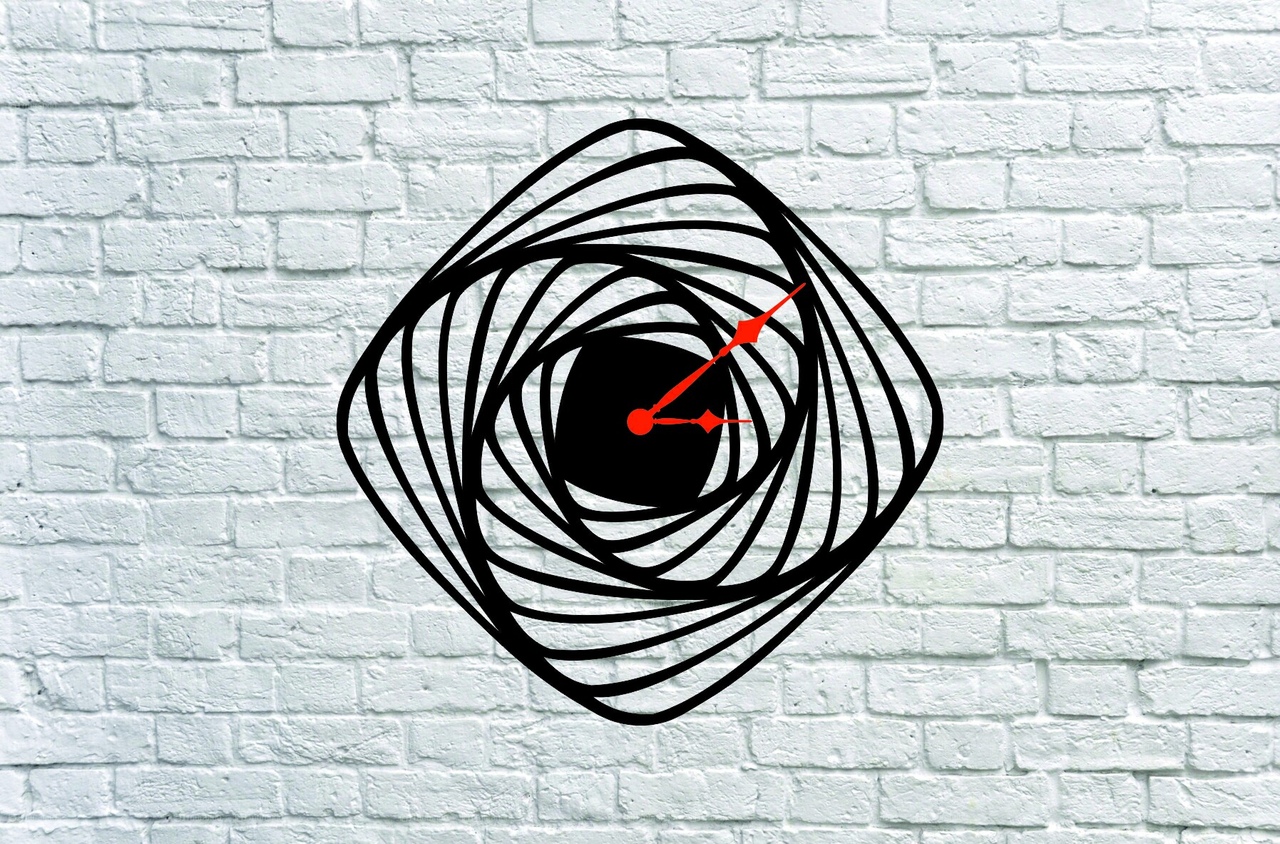 Chasy Spiral Clock Laser Cut Project Idea Free DXF File