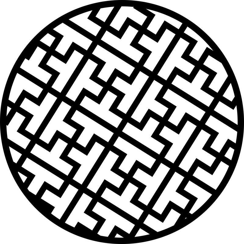 Circular Decorative Pattern Design Free DXF File