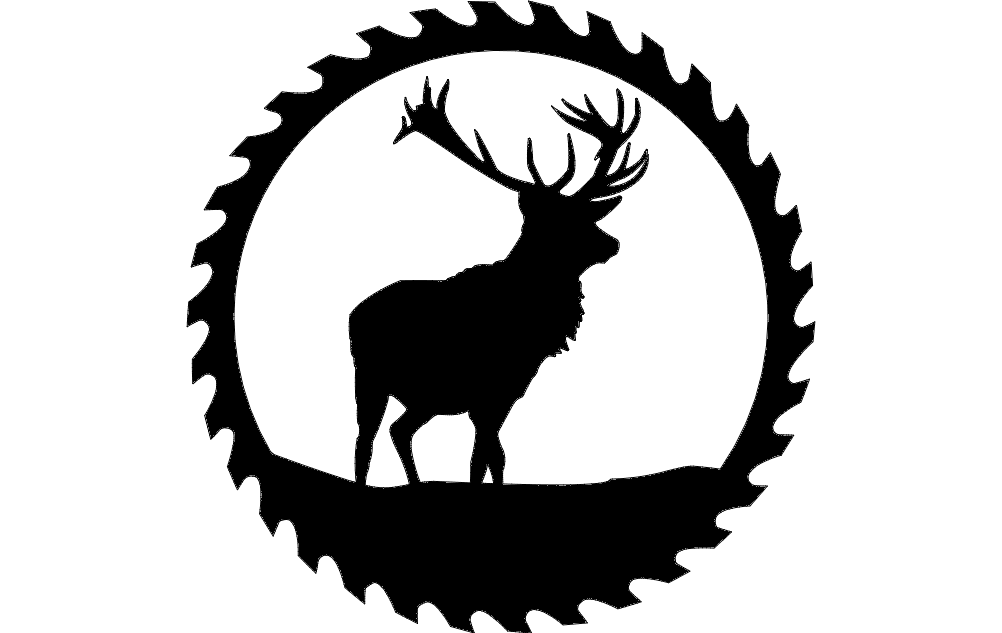 Circular Sawblade Free DXF File