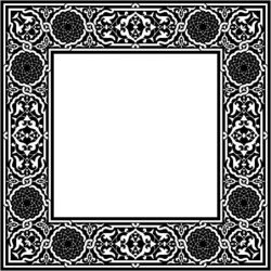 Classic Square Decorative Motifs For Laser Cut Cnc Free Vector File