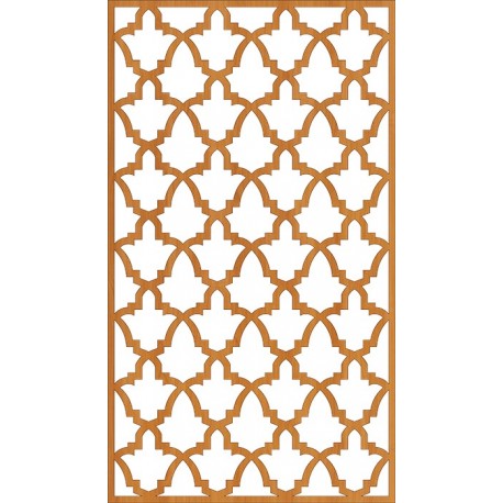 Cnc Laser Cut Floral Wall Partition Design Free DXF File