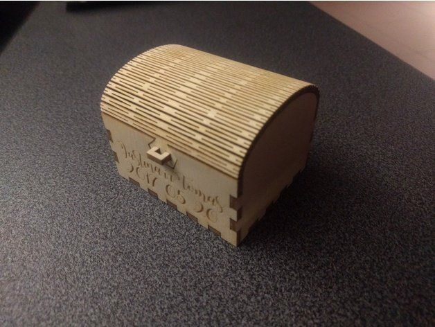 Cnc Laser Cut Plywood Wedding Ring Box Free DXF File