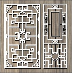Cnc Laser Cut Square Hook Pattern Free Vector File