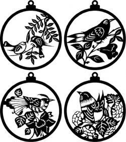 Cnc Laser Cut Tree Hanging Ball Plasma Free Vector File