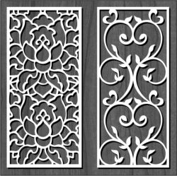 Cnc Laser Cut White Flower Bulkhead Free Vector File