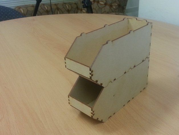 Cnc Laser Cut Wooden Stackable Boxes Free DXF File