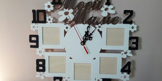 Cnc mother’s Day Watch Clock Free DXF File