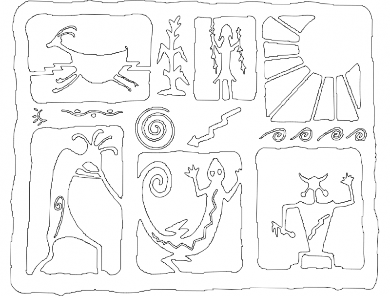 Collage Free DXF File