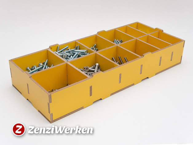 Compartment Storage Box Free DXF File