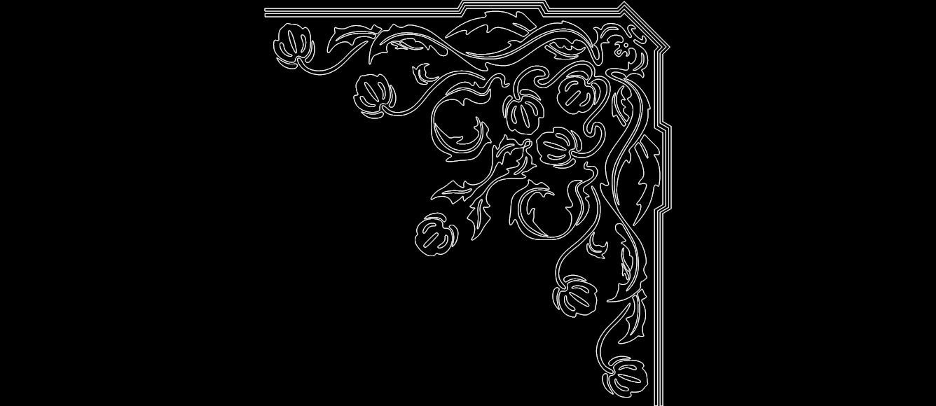 Corner Design 0817 Free DXF File