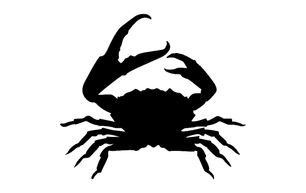 Crab Silhouette Free DXF File