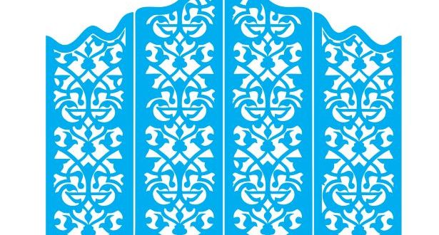 Cut Folding Screen Panel Grid 1 Free DXF File
