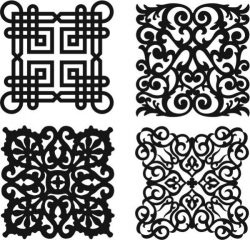 Damask Seamless Floral Pattern For Laser Cut Plasma Free DXF File
