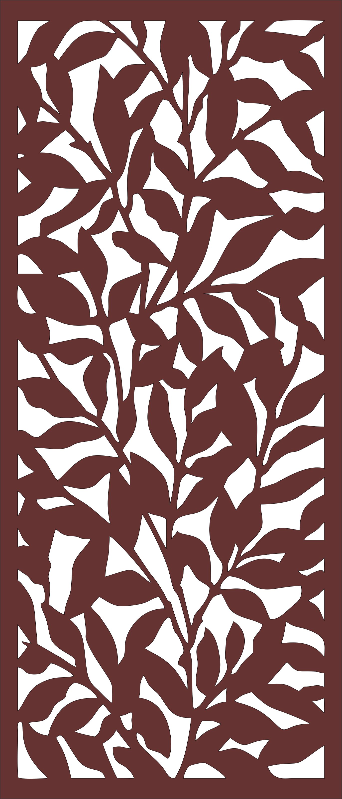 Decor Seamless Floral Lattice Panel For Laser Cut Free Vector File