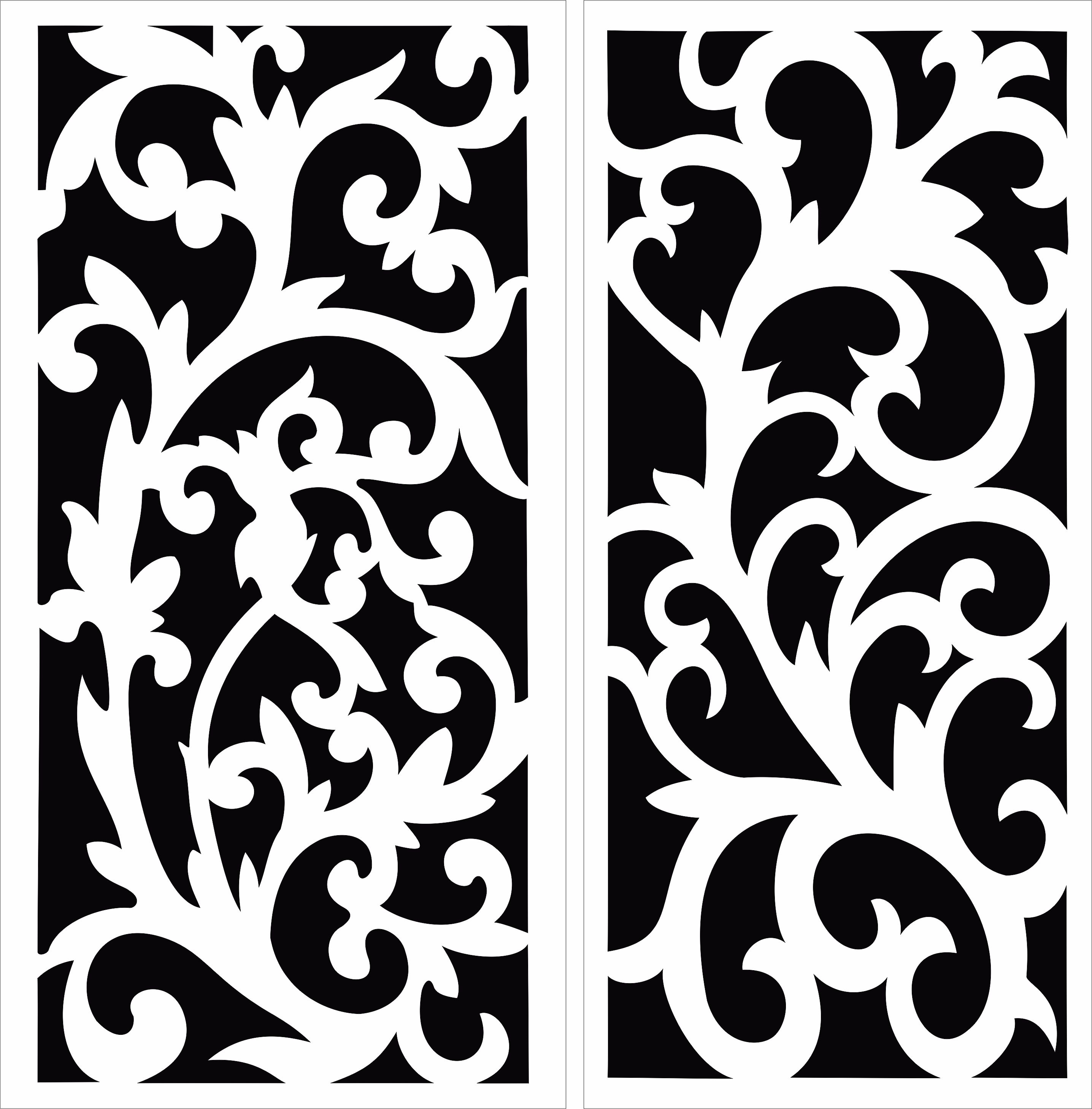 Decor Seamless Grill For Laser Cutting Free DXF File