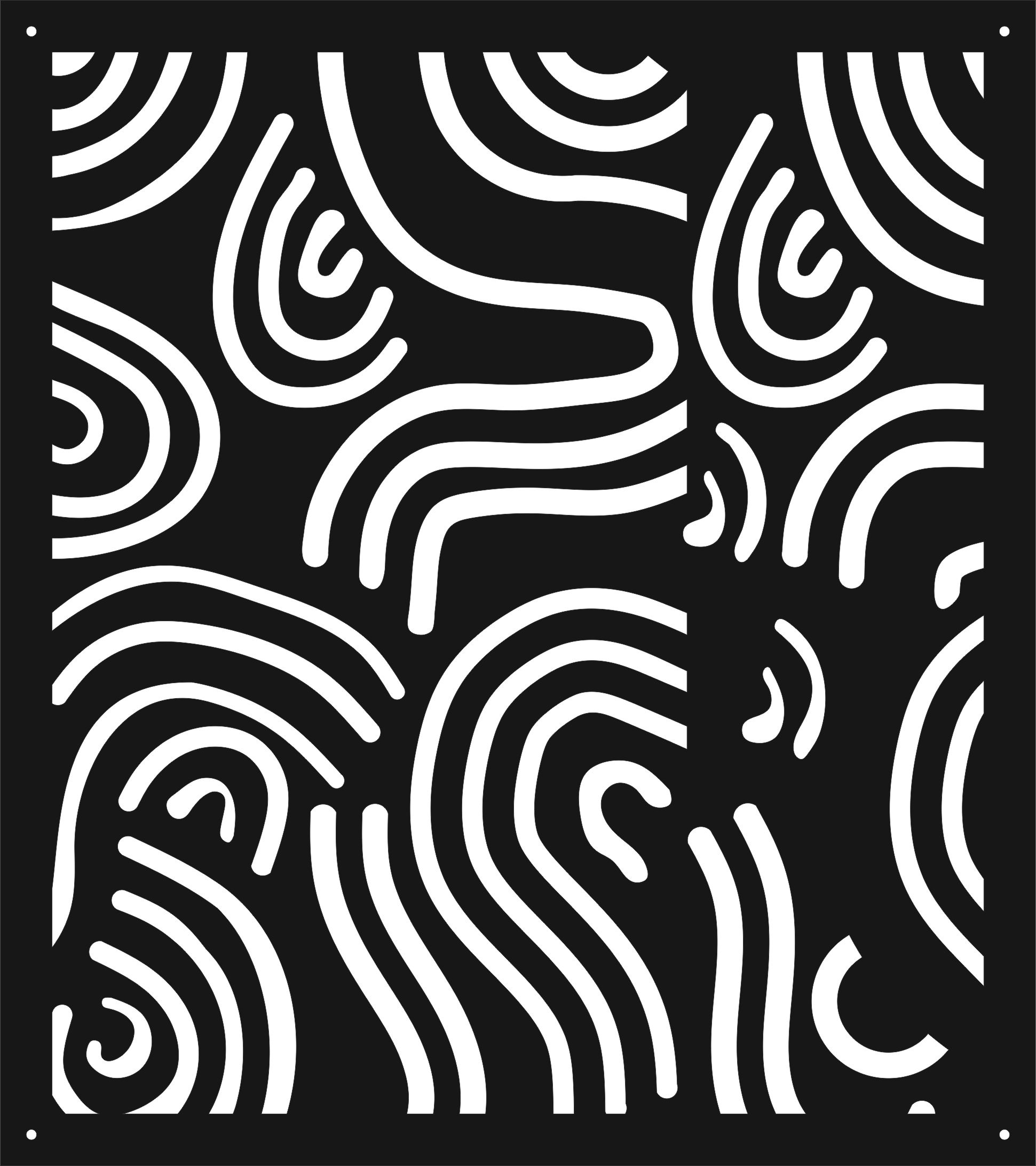 Decor Seamless Screen Panel For Laser Cutting Free DXF File