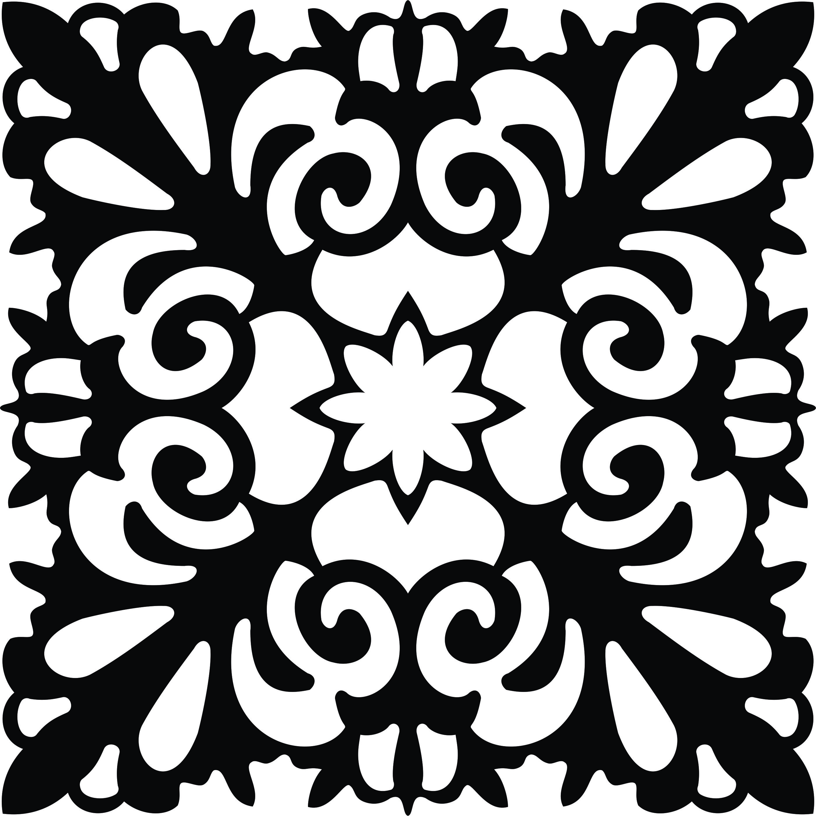 Decor Seamless Separator Floral Lattice Stencil Design For Laser Cut Free Vector File