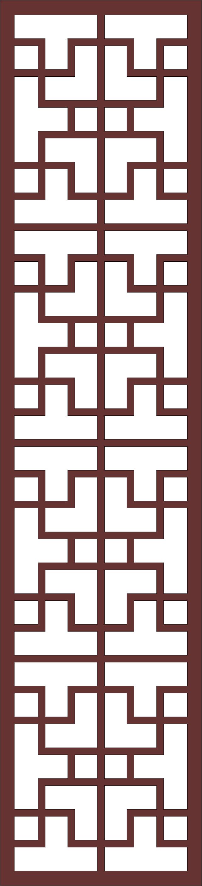 Decor Seamless Separator Screen Art For Laser Cutting Free DXF File