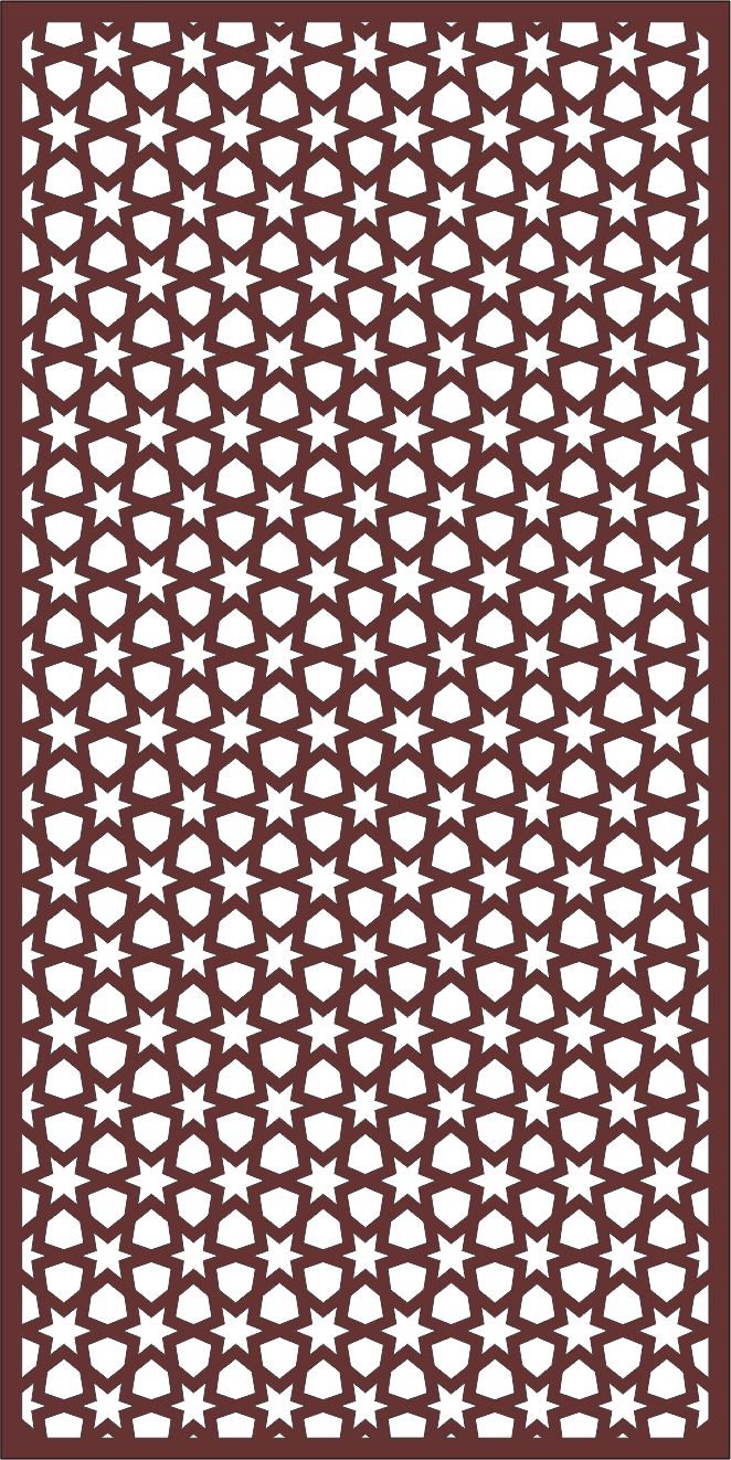 Decorative Privacy Partition Indoor Panel Room Divider Seamless Pattern For Laser Cutiing Free Vector File