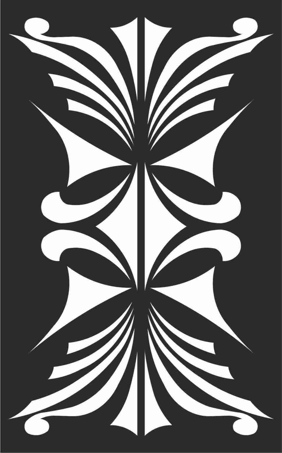 Decorative Screen Patterns For Laser Cutting 110 Free DXF File