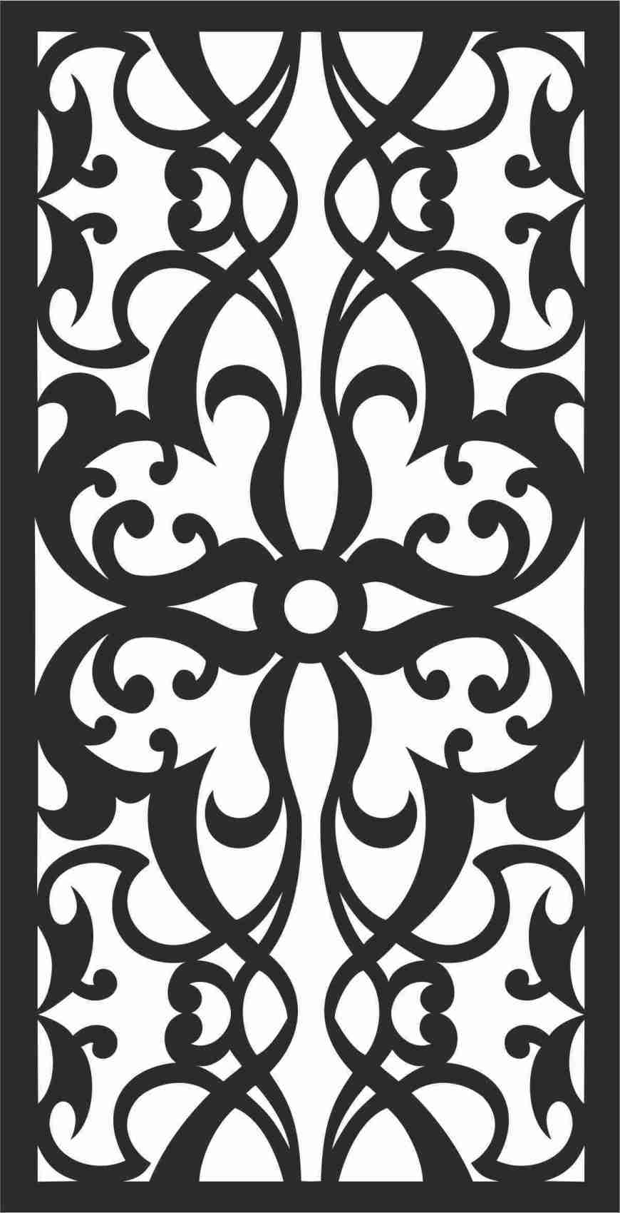 Decorative Screen Patterns For Laser Cutting 116 Free DXF File