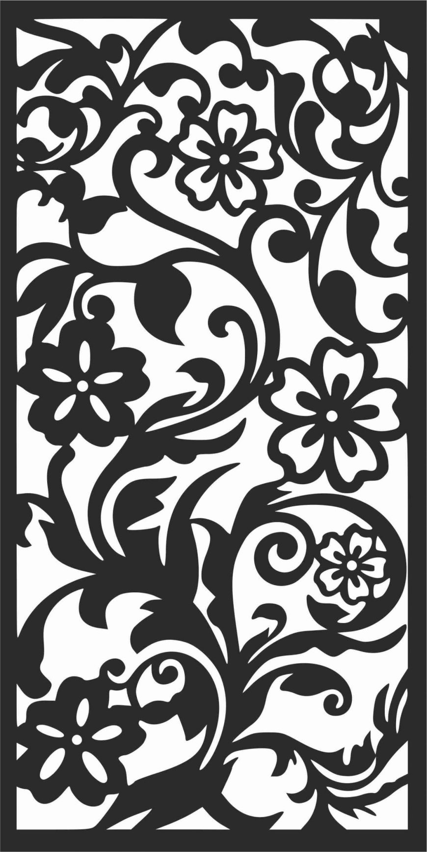 Decorative Screen Patterns For Laser Cutting 123 Free DXF File