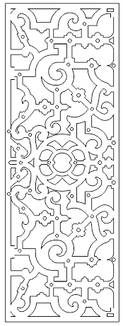 Decorative Screen Patterns For Laser Cutting 126 Free DXF File