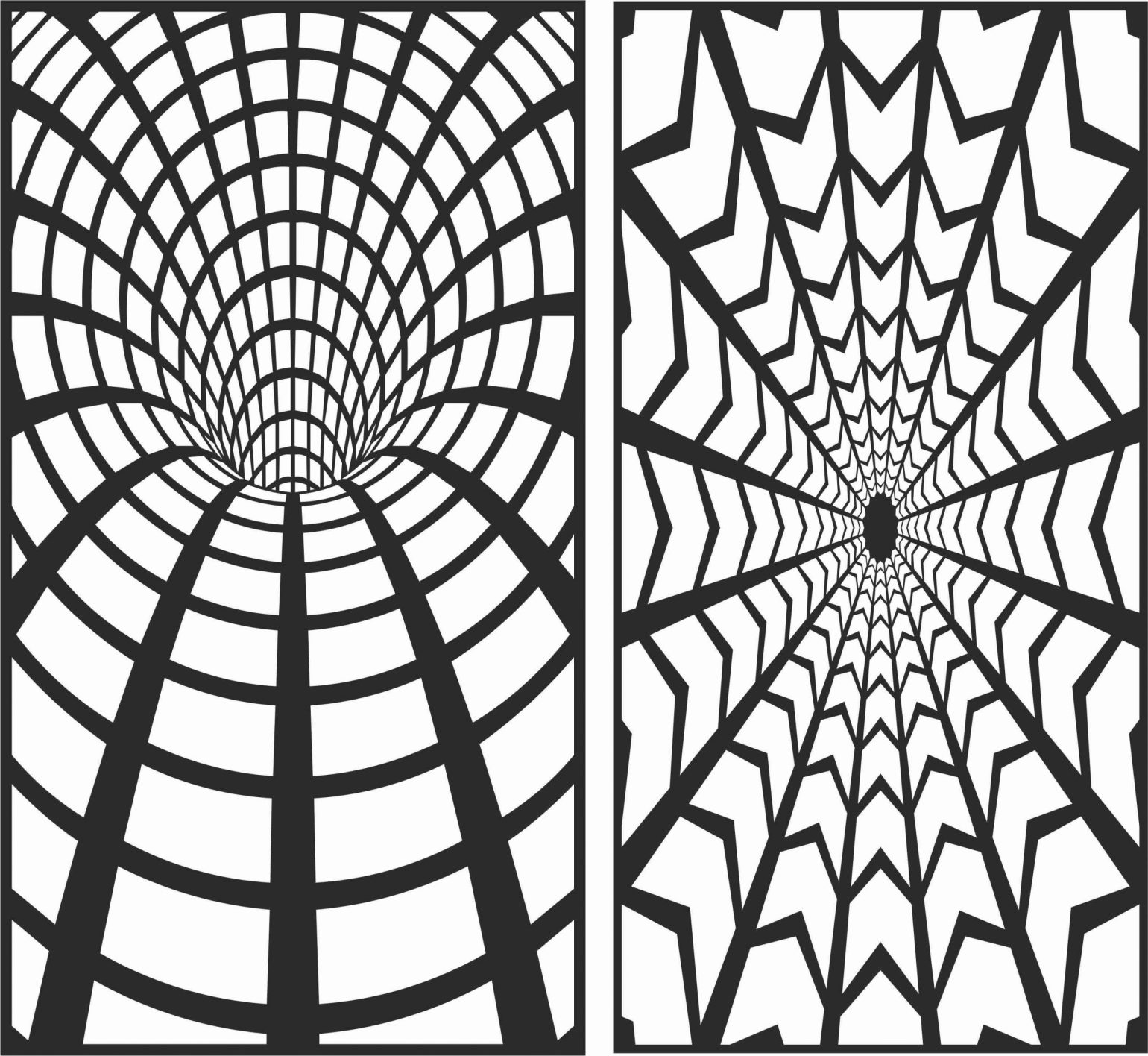 Decorative Screen Patterns For Laser Cutting 133 Free DXF File