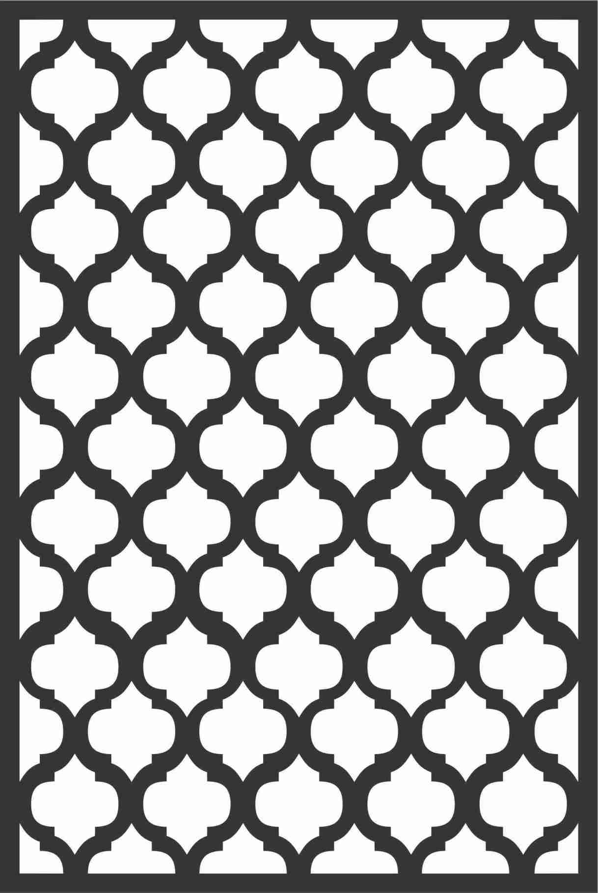 Decorative Screen Patterns For Laser Cutting 166 Free DXF File