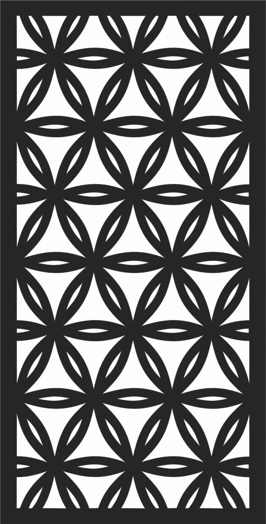 Decorative Screen Patterns For Laser Cutting 194 Free DXF File