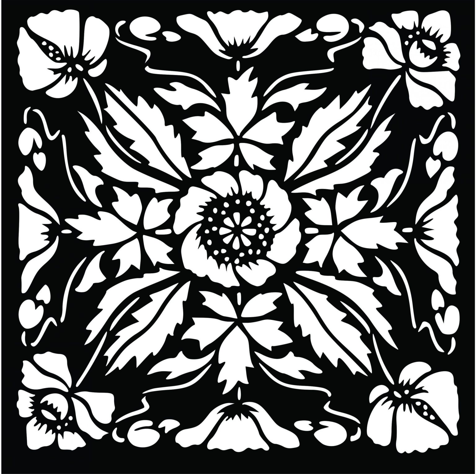 Decorative Screen Patterns For Laser Cutting 37 Free DXF File