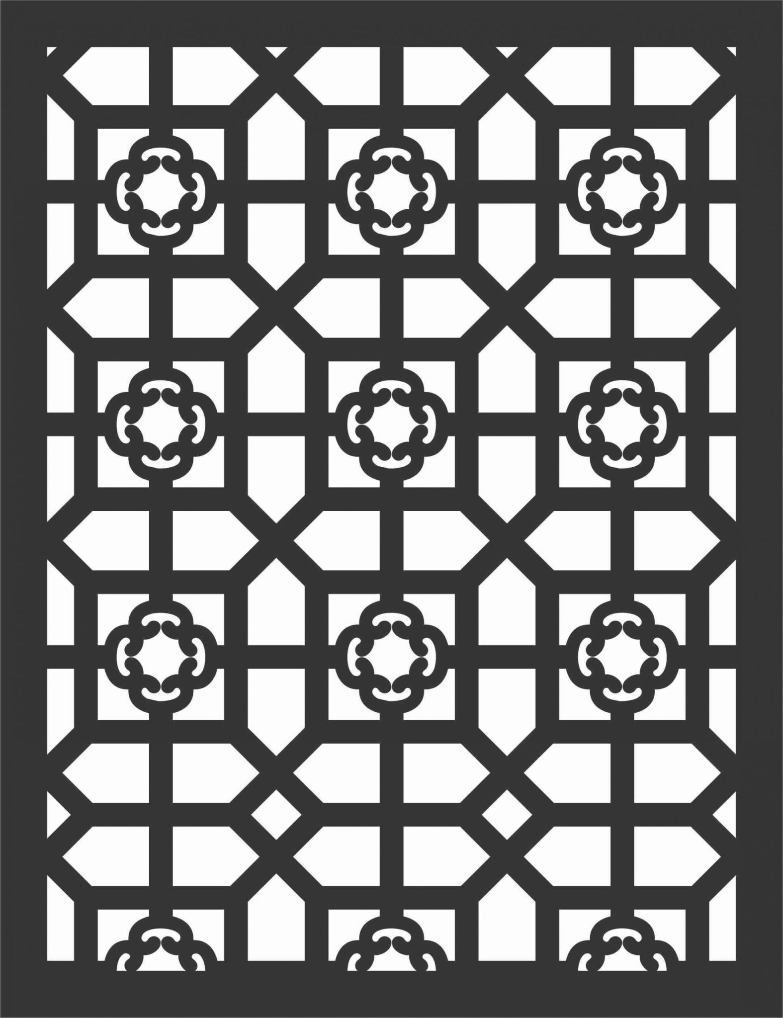 Decorative Screen Patterns For Laser Cutting 78 Free DXF File