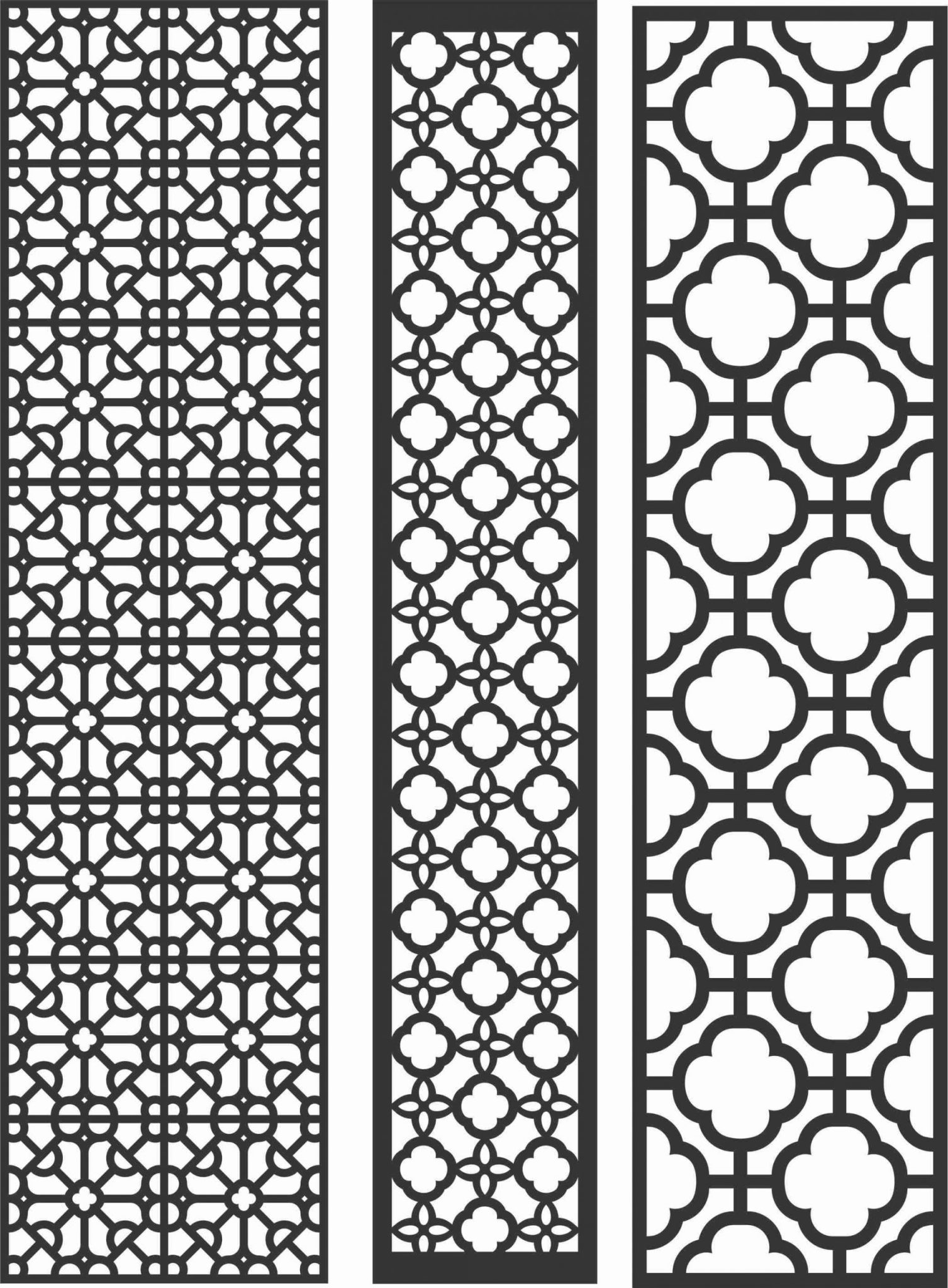 Decorative Screen Patterns For Laser Cutting 85 Free DXF File