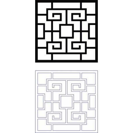 Design Grille Pattern 165 Free DXF File