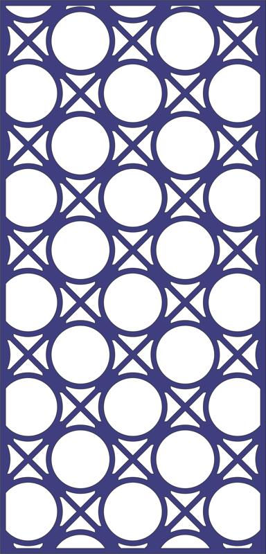 Design Of Decorative Circle Pattern Panel Free DXF File
