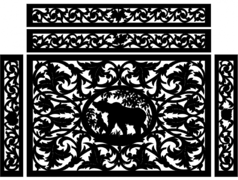 Design Pattern t2 Free DXF File