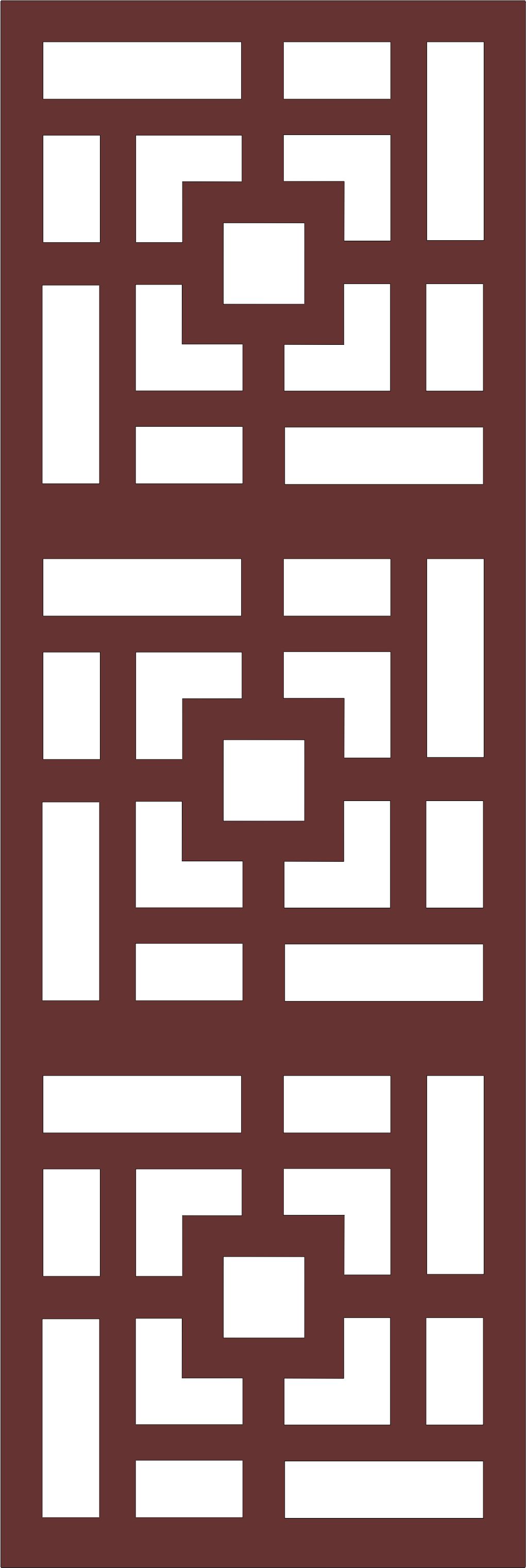 Divider Seamless Floral Grill Panel For Laser Cutting Free DXF File