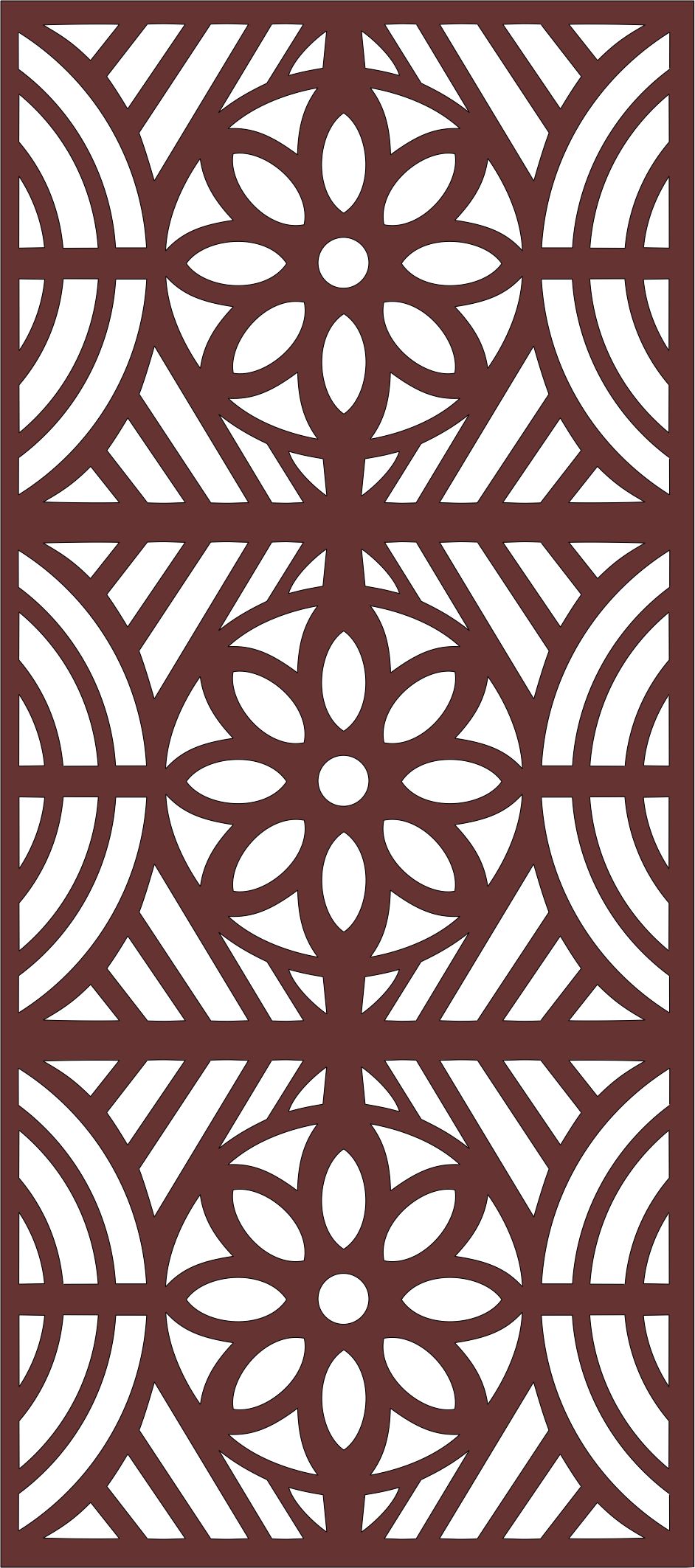 Divider Seamless Grill For Laser Cutting Free DXF File