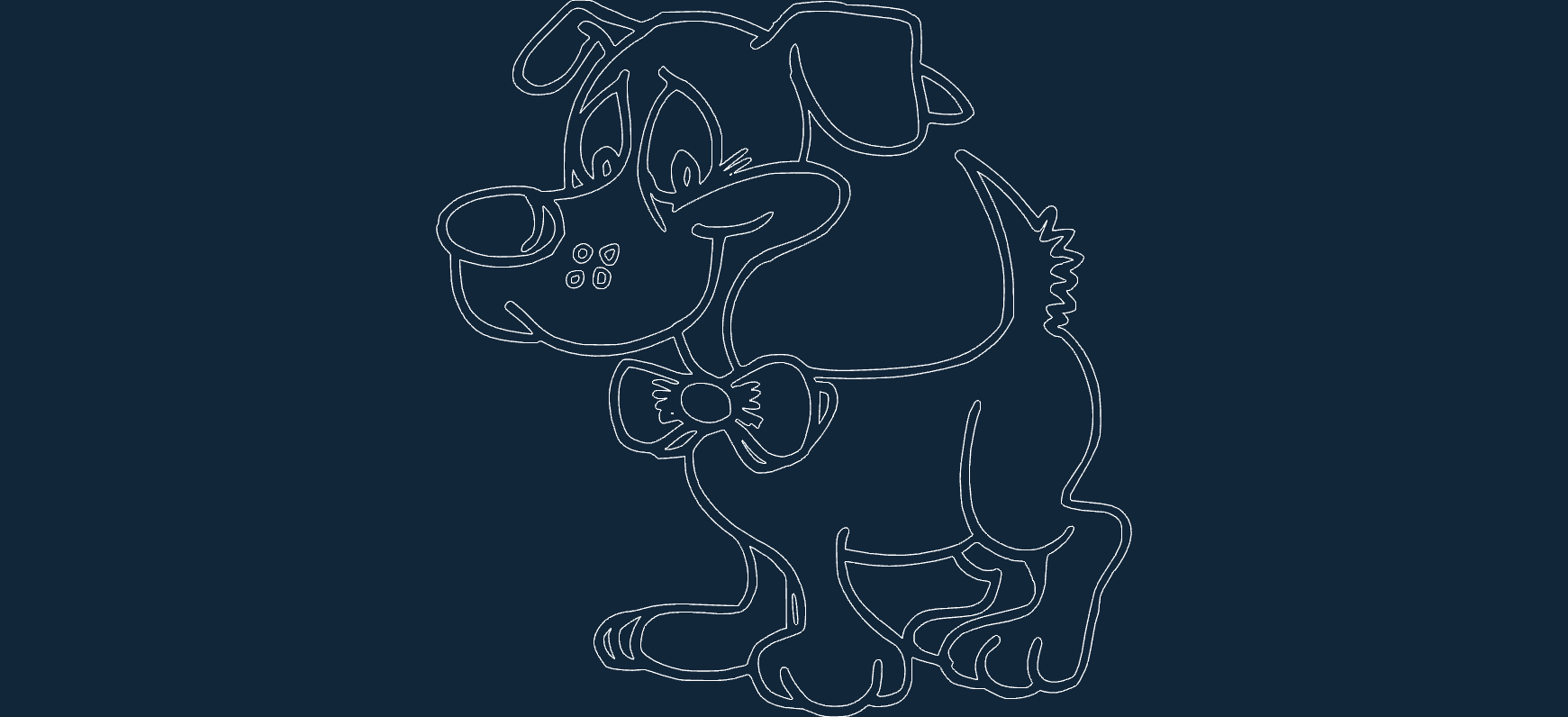 Dog Free DXF File