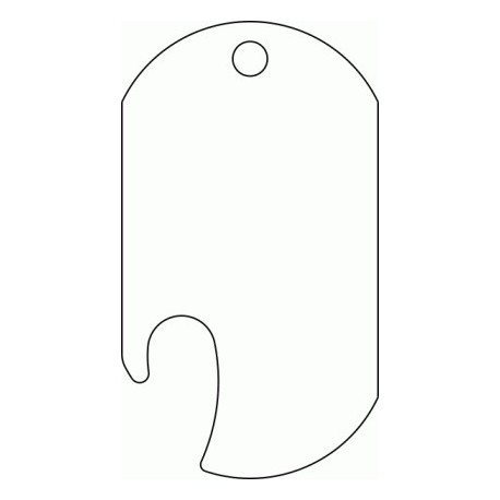 Dog Tag Bottle Opener Free DXF File