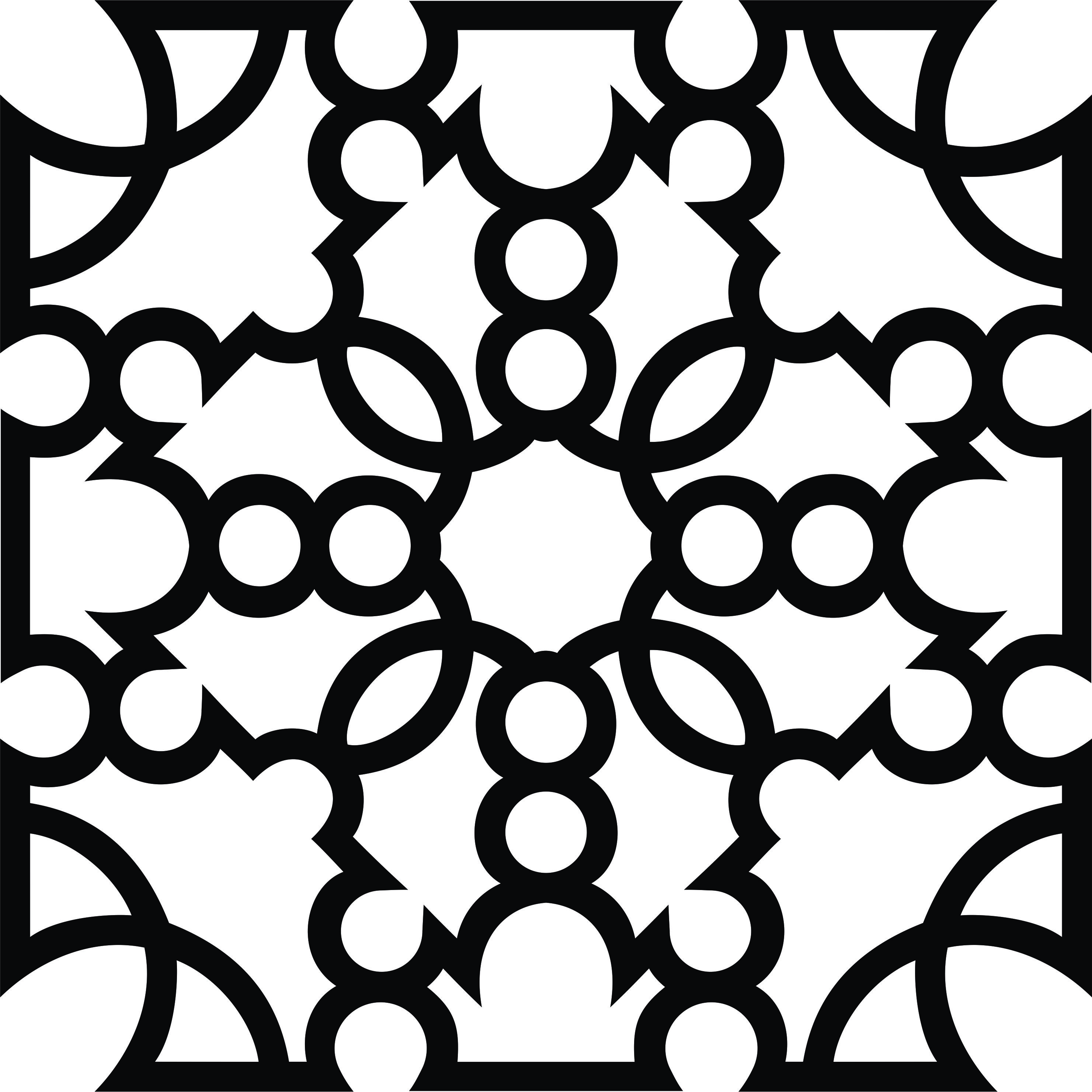 Drawing Room Floral Lattice Stencil Separator Seamless Design For Laser Cut Free Vector File