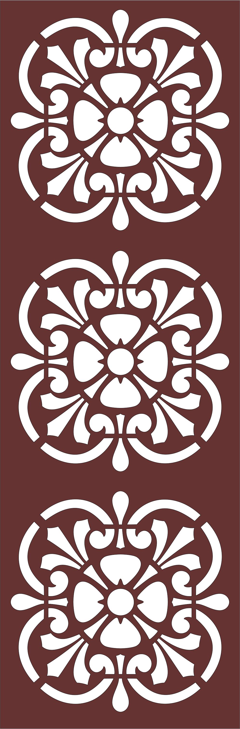 Drawing Room Grill Separator Seamless Pattern For Laser Cut Free Vector File