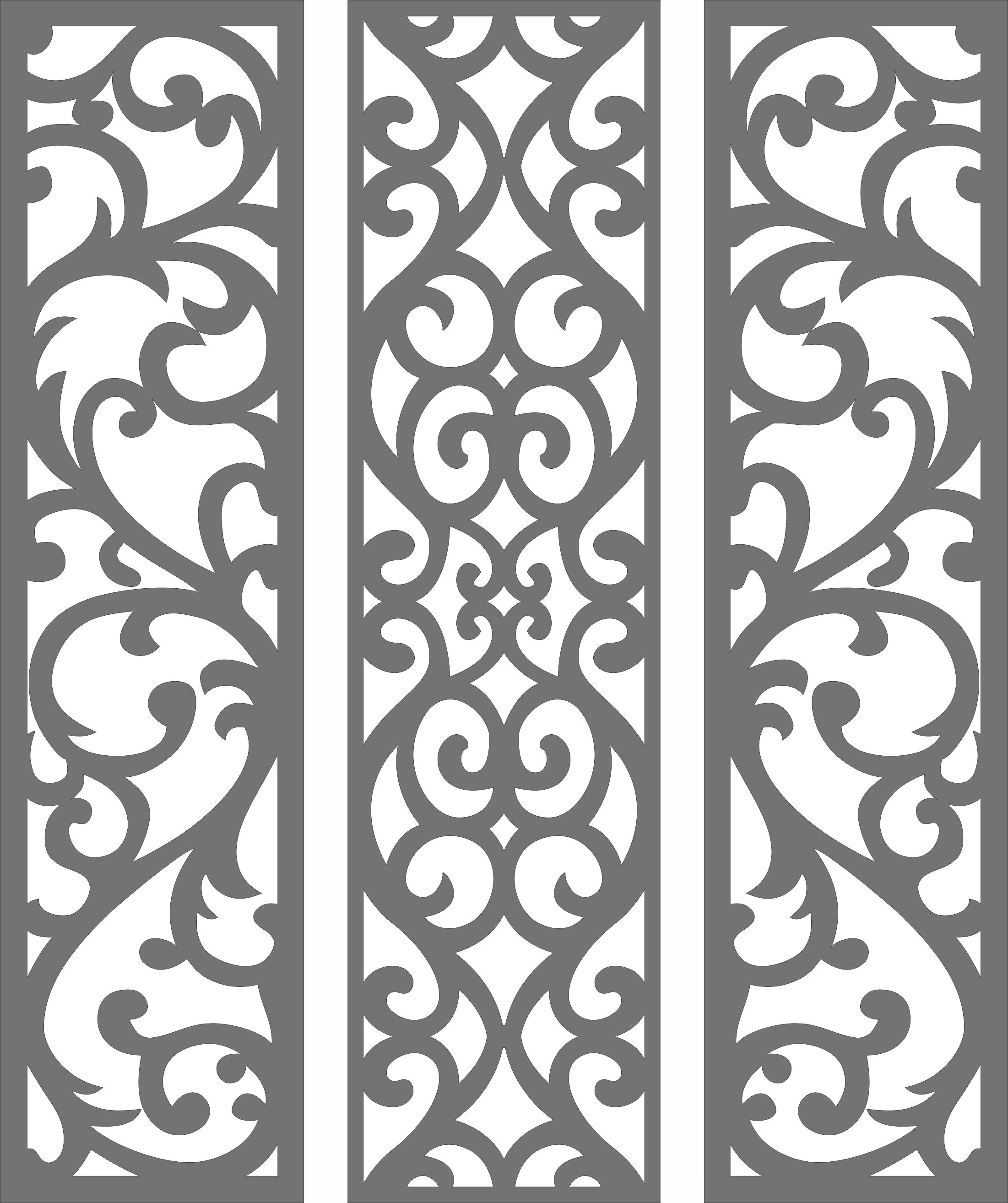 Drawing Room Lattice Seamless Designs Set Free DXF File