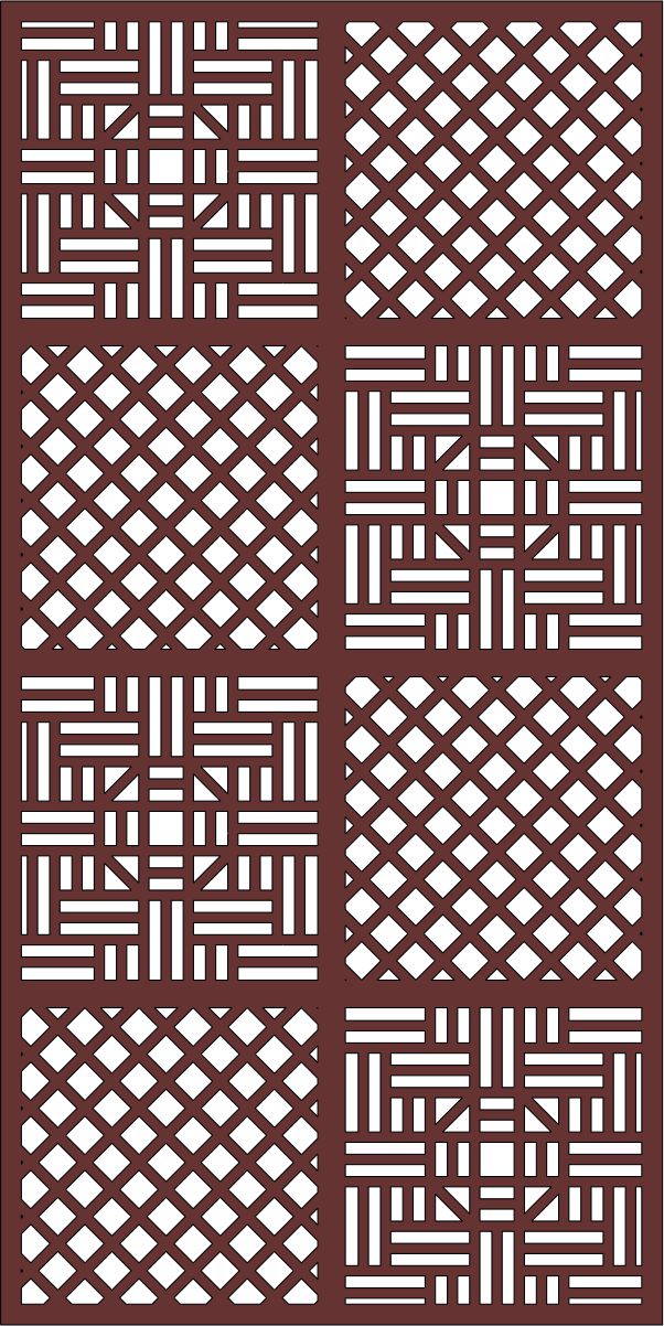 Drawing Room Screen Floral Seamless Pattern For Laser Cutiing Free Vector File
