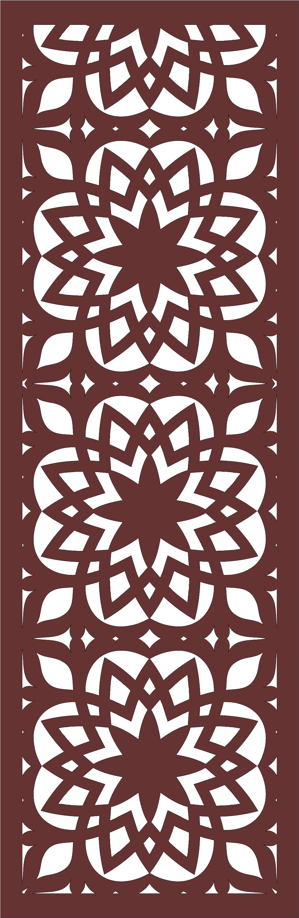Drawing Room Screen Seamless Design For Laser Cutiing Free Vector File