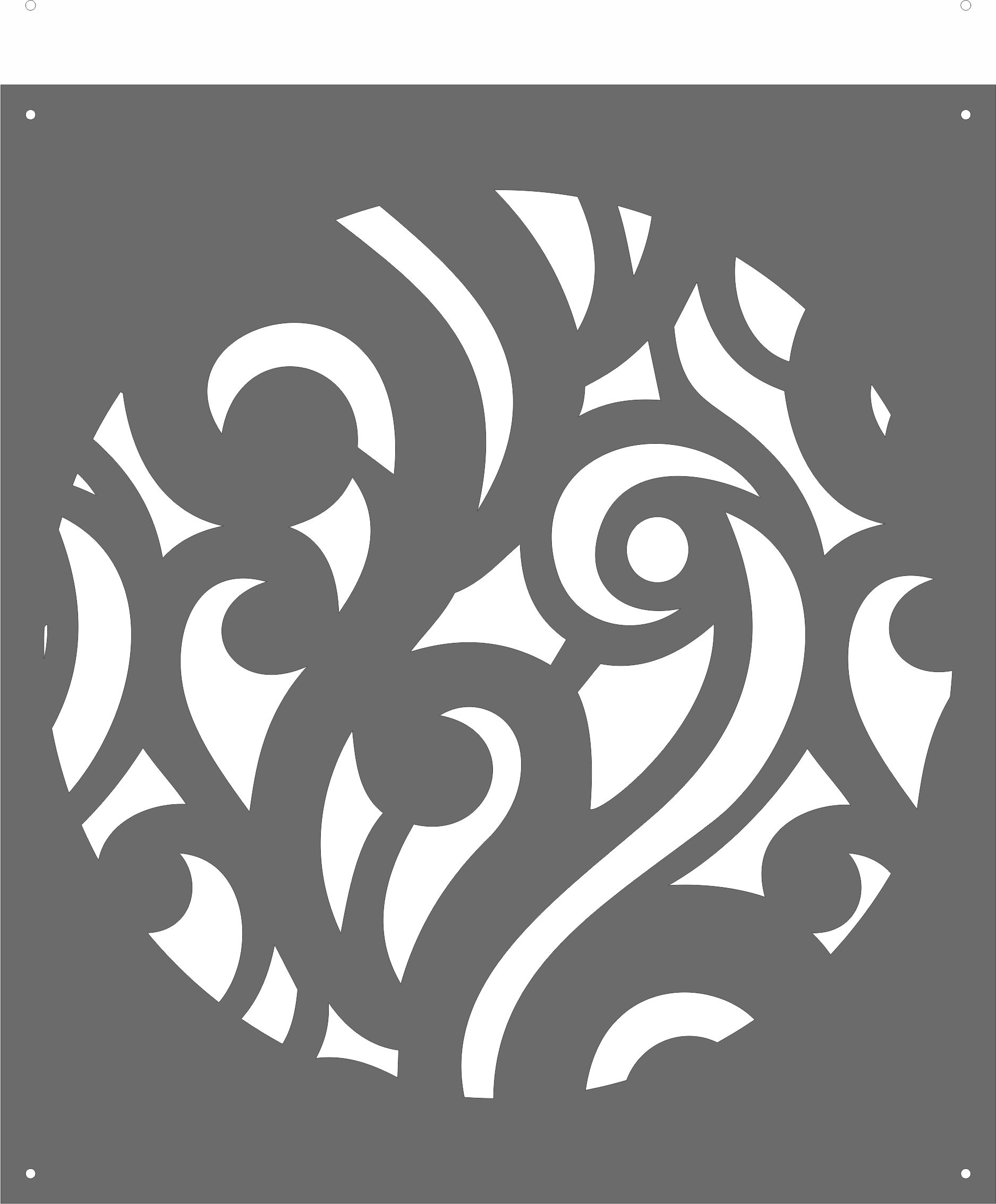 Drawing Room Screen Seamless Pattern For Laser Cutting Free DXF File