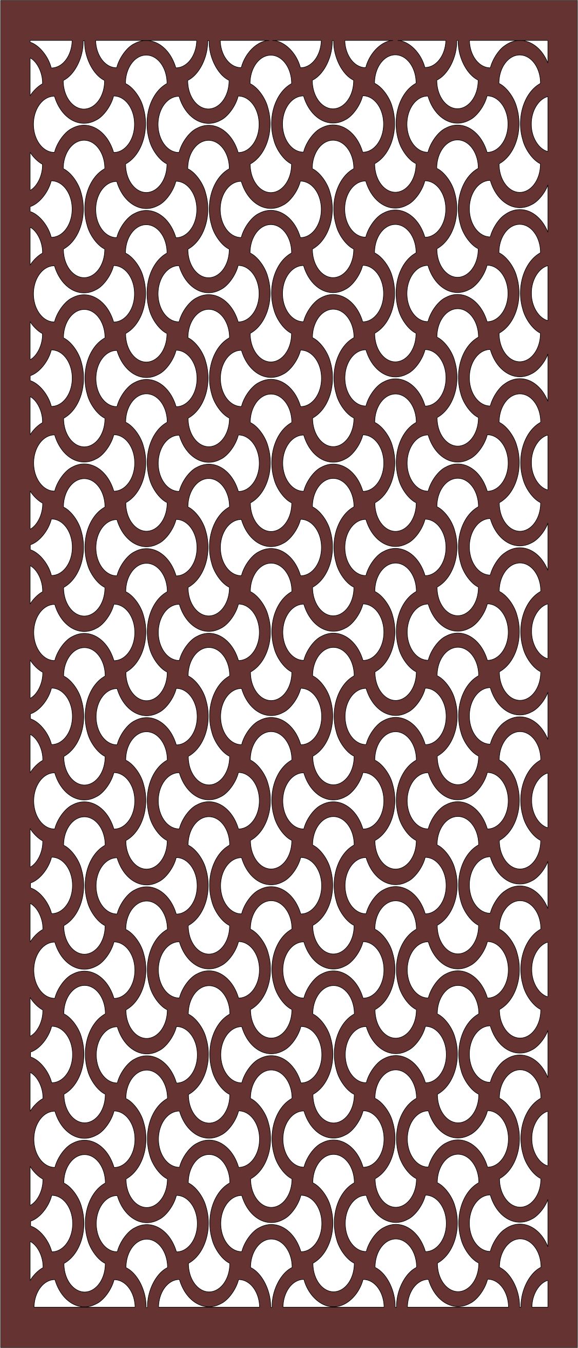 Drawing Room Screen Separator Seamless Pattern For Laser Cutting Free DXF File