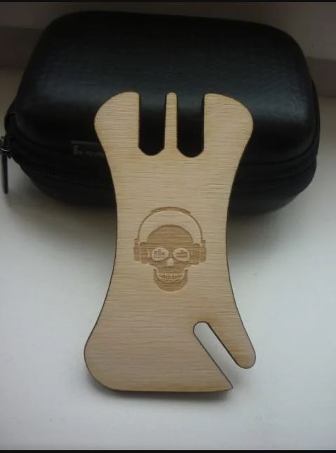 Earphone Cable Winders Wire Holder For Laser Cut Free Vector File